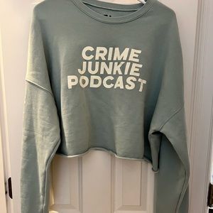Crime Junkie Podcast Cropped Sweatshirt
